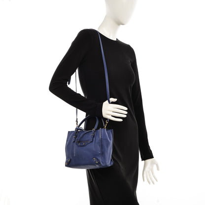 Balenciaga Calfskin Papier Mini A4 Tote Bleuette 8 of 8
