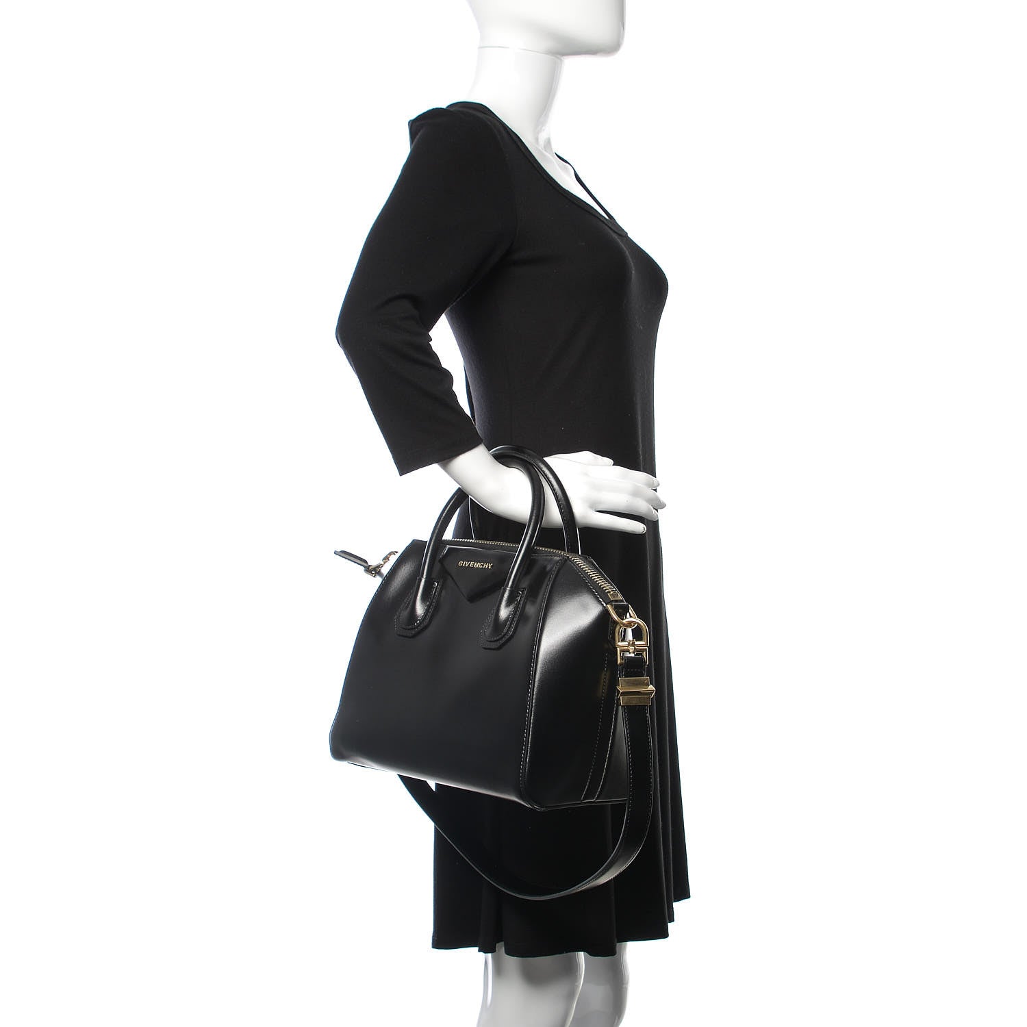 Givenchy Shiny Lord Calfskin Small Antigona Black 3 of 10