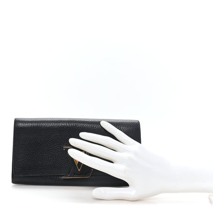 Louis Vuitton Taurillon Capucines Wallet Black 2 of 7