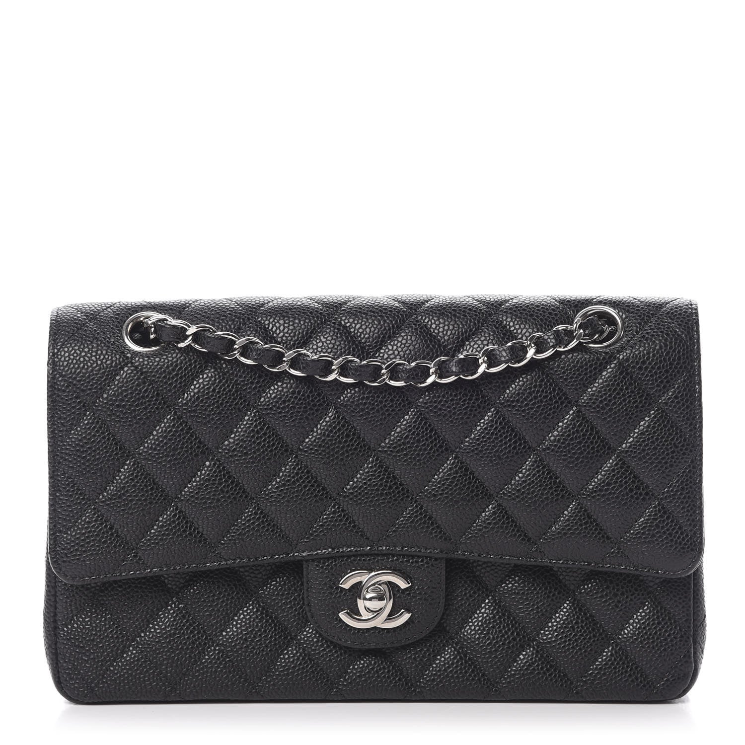Chanel Caviar Quilted Medium Double Flap Black 1 of 11