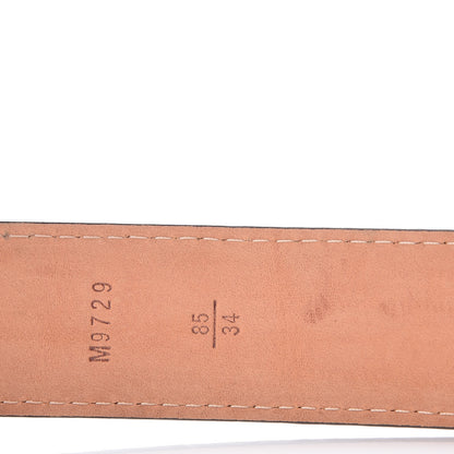 Louis Vuitton Damier Ebene Tresor Belt 85 34 8 of 10
