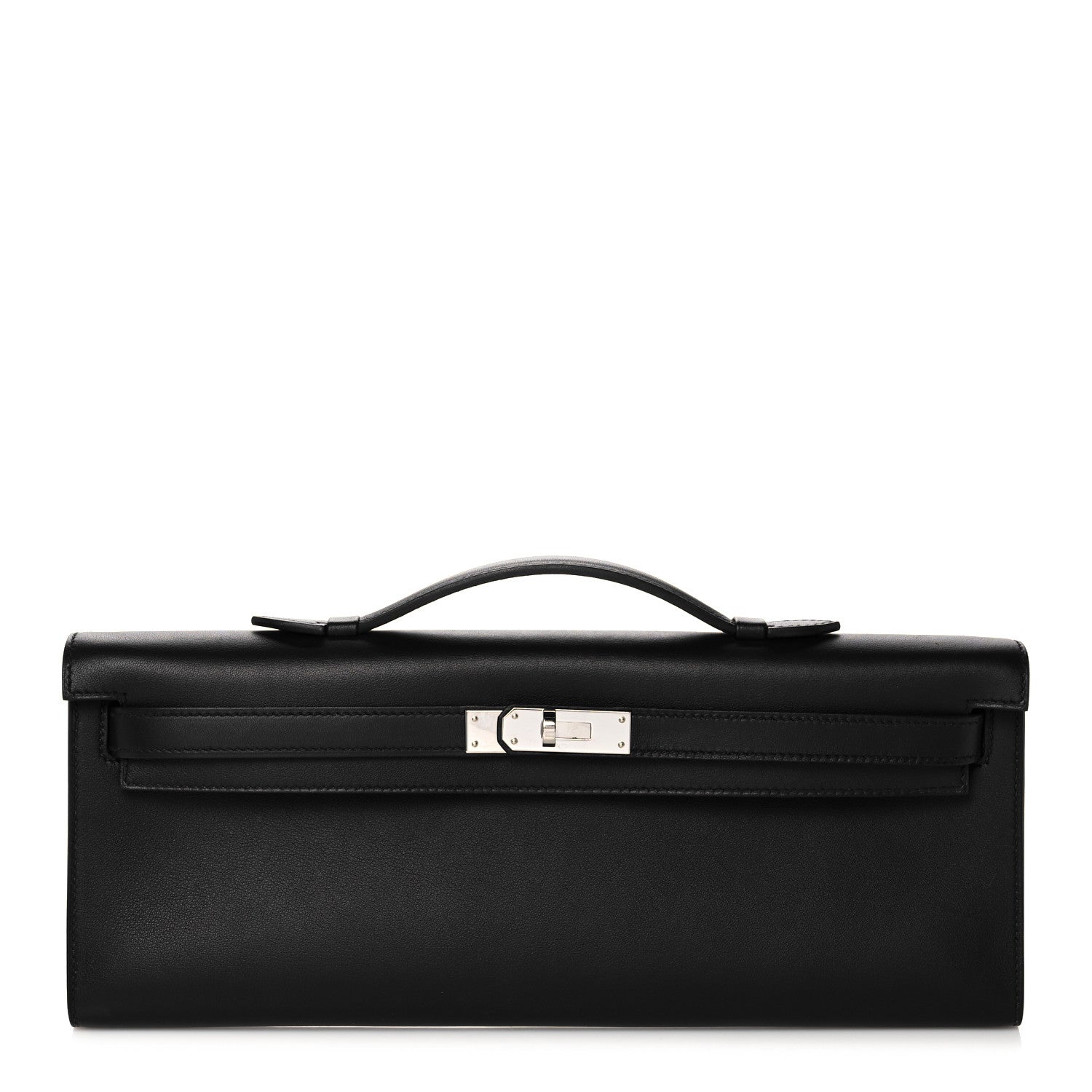 Hermes Swift Kelly Cut Clutch Pochette Black 1 of 29