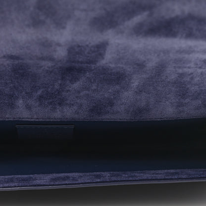 Gucci Patent Microguccissima Small Broadway Clutch Blue 5 of 9