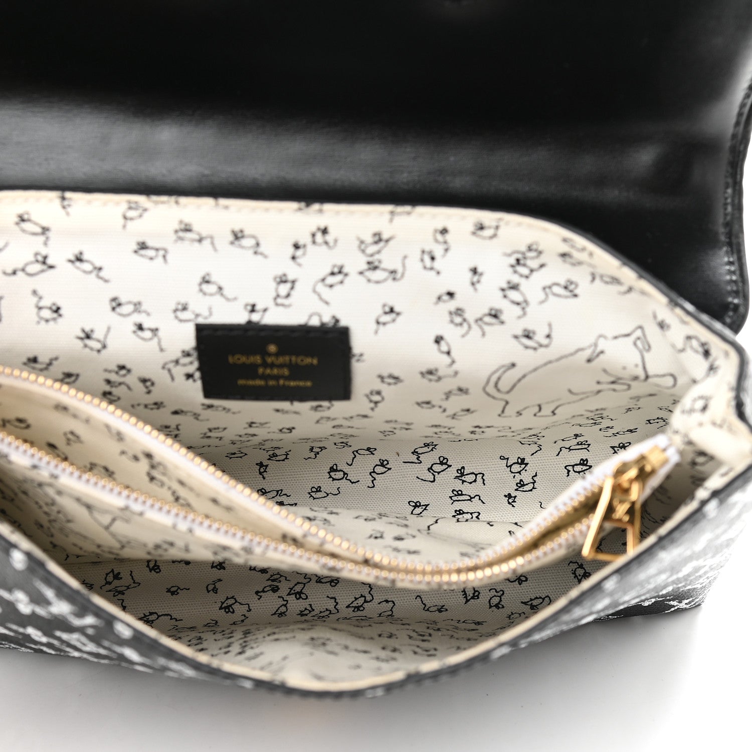 Louis Vuitton Epi Catogram Cat Bag Orange Black 6 of 9