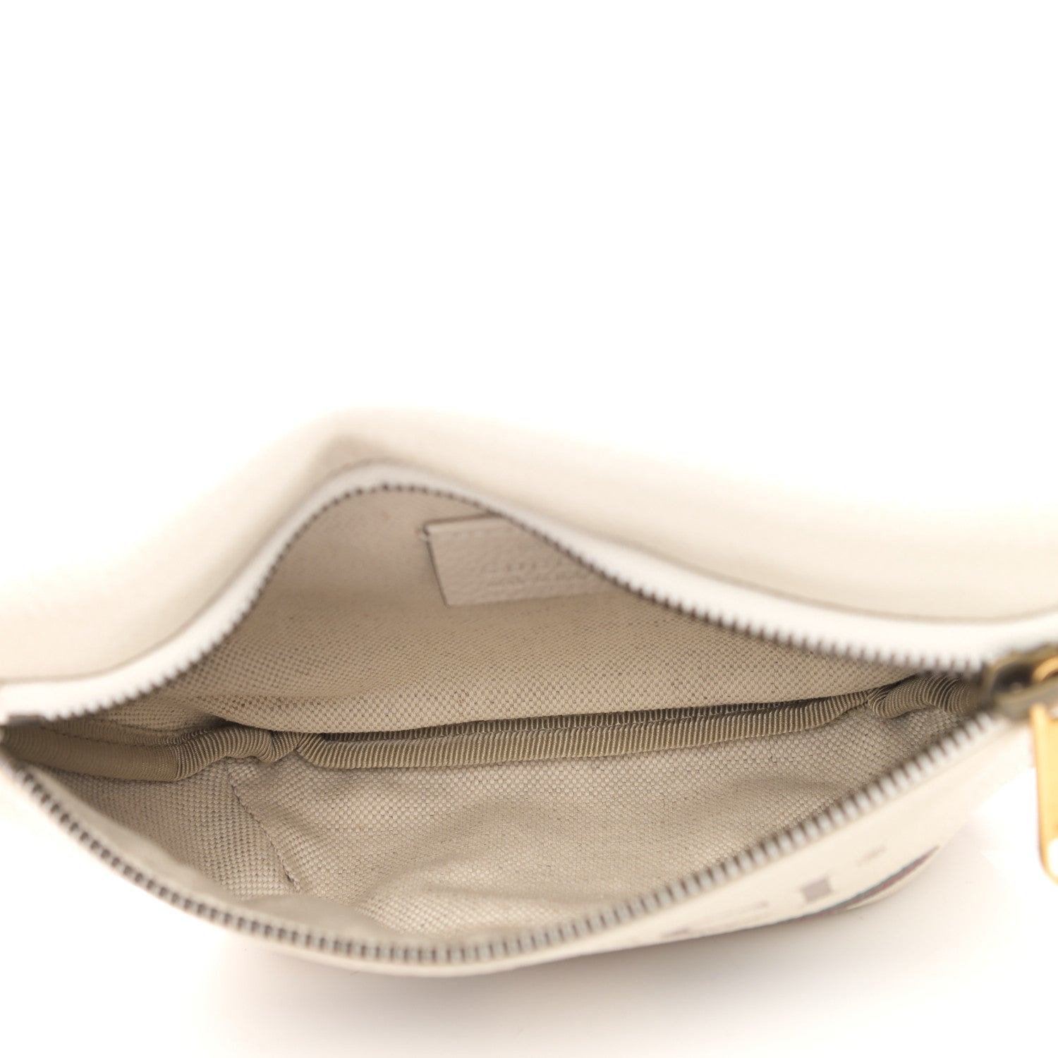 Gucci Grained Calfskin Small Logo Belt Bag White 5 of 11