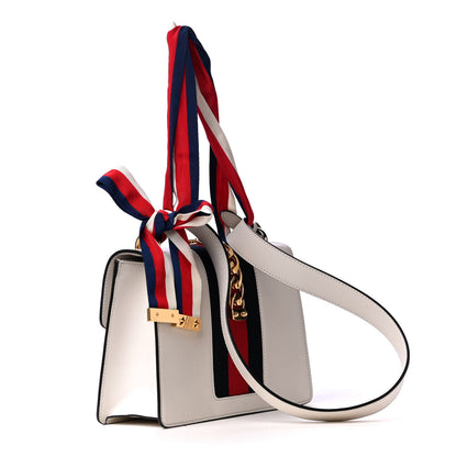 Gucci Calfskin Small Sylvie Shoulder Bag Off White 2 of 4