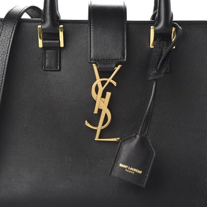 Saint Laurent Calfskin Monogram Baby Cabas Black 9 of 9