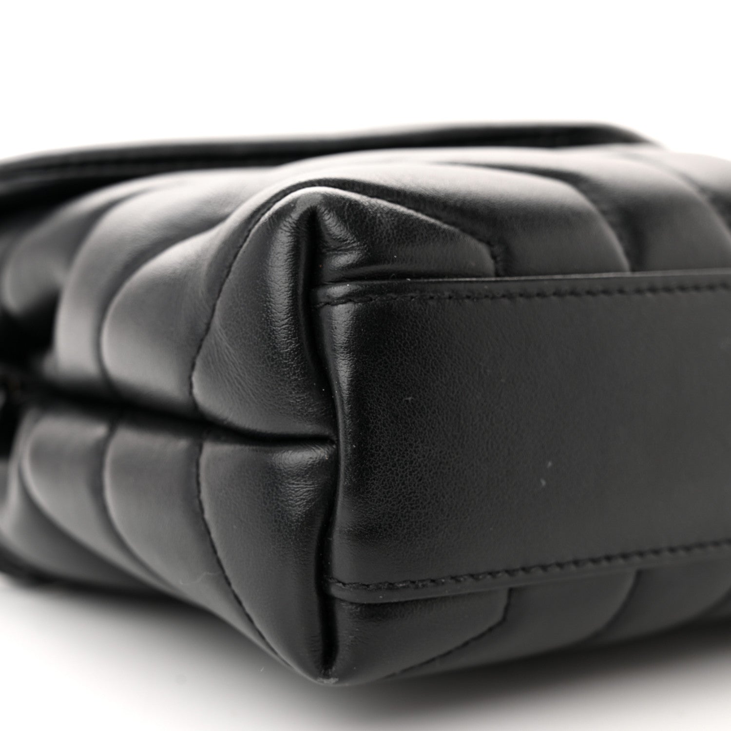 Saint Laurent Calfskin Y Quilted Monogram Monochrome Toy Loulou Crossbody Bag Black 9 of 13