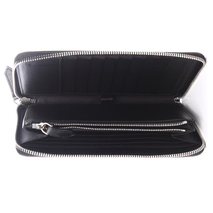 Burberry Calfskin Perforated Zip Around Wallet Black 4 of 8