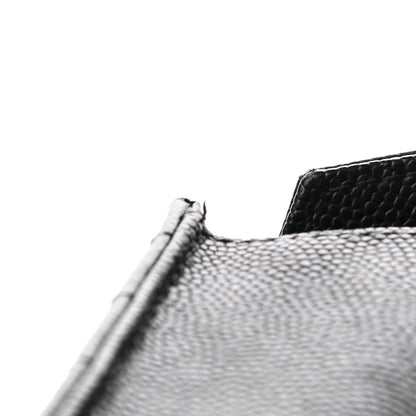 Saint Laurent Grain De Poudre Matelasse Chevron Monogram Envelope Clutch Black 13 of 13