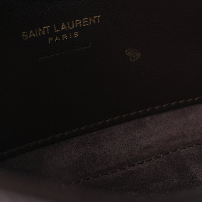 Saint Laurent Patent Calfskin Le 5 A 7 Mini Hobo Spicy Chocolate 11 of 11