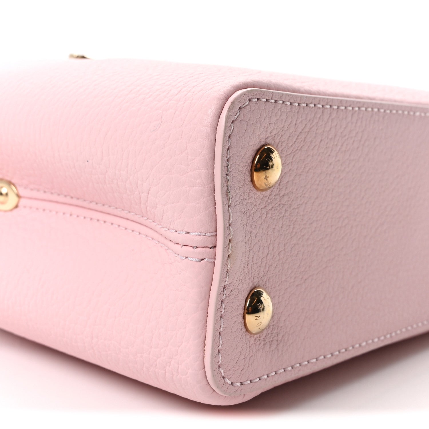 Louis Vuitton Taurillon Marble Capucines Mini Pink 8 of 9