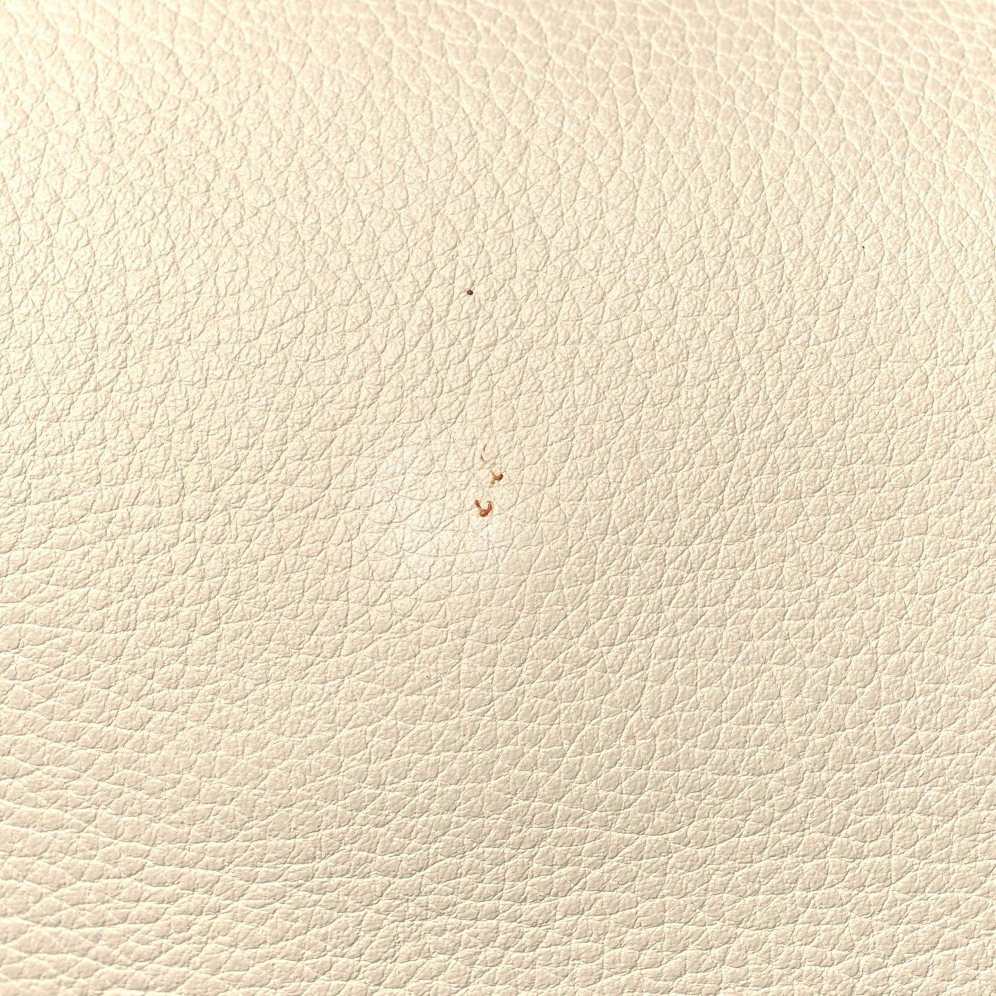 Grained Calfskin Logo Half Moon Hobo White