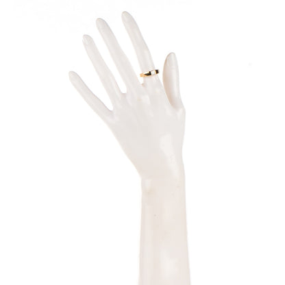 Cartier 18K Yellow Gold Diamond 4mm Tank Solitaire Ring 50 5.25 2 of 6