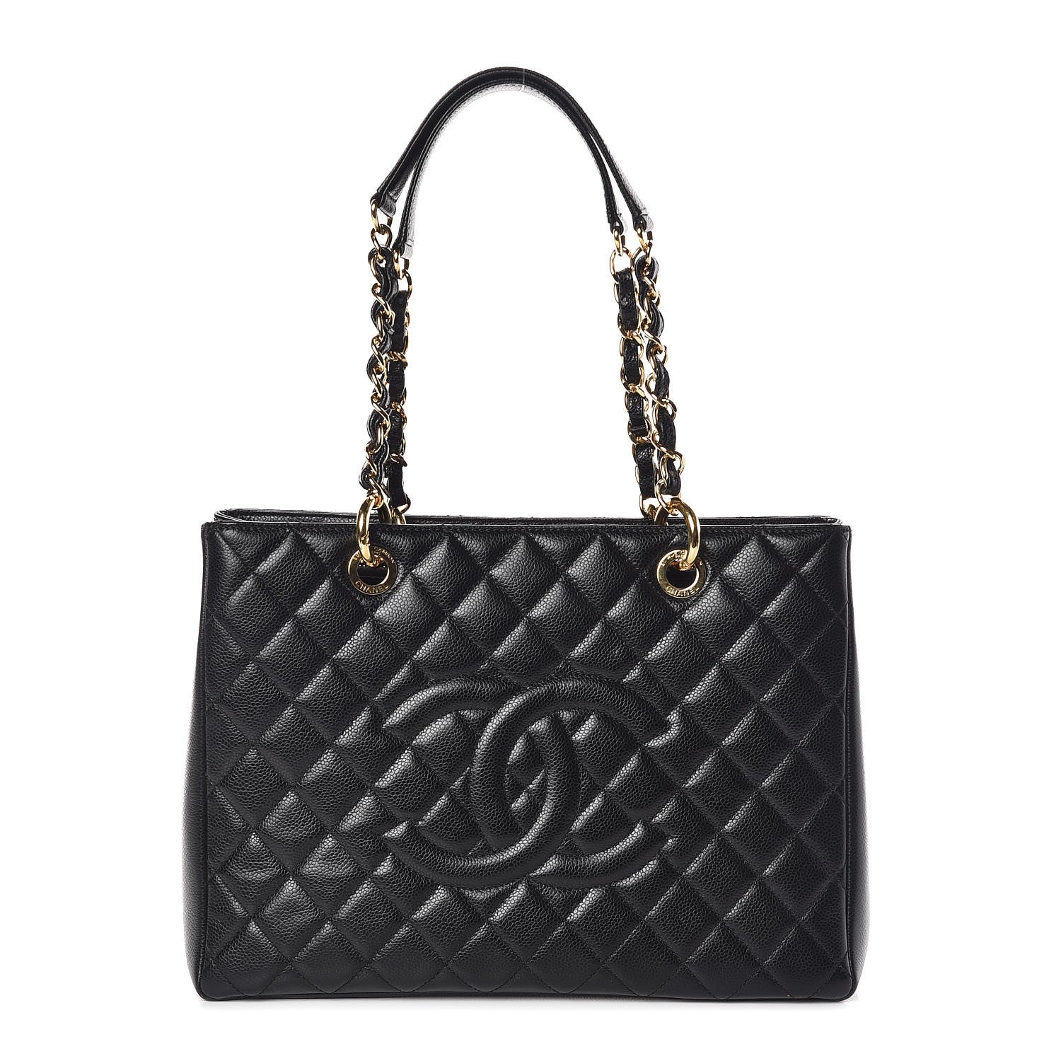 Chanel Caviar Quilted Grand Shopping Tote GST Black 1 of 9