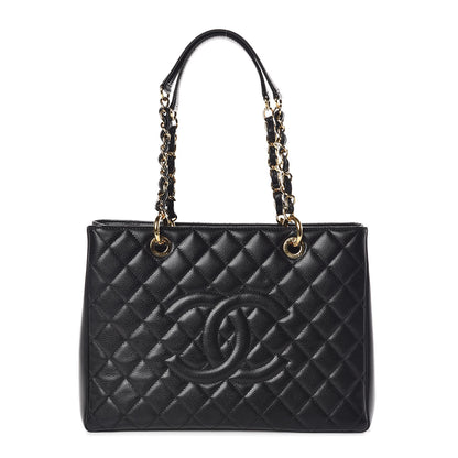 Chanel Caviar Quilted Grand Shopping Tote GST Black 1 of 9