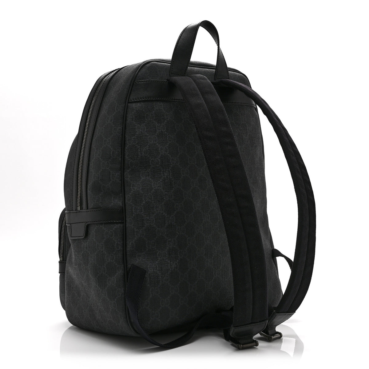 GG Supreme Monogram Medium Day Backpack Grey Black