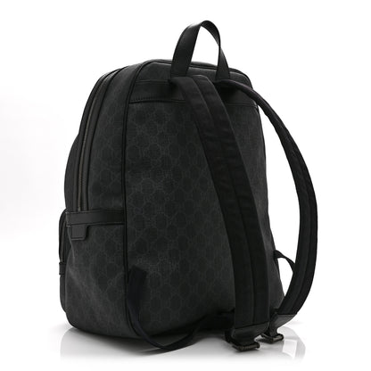 Gucci GG Supreme Monogram Medium Day Backpack Grey Black 3 of 11
