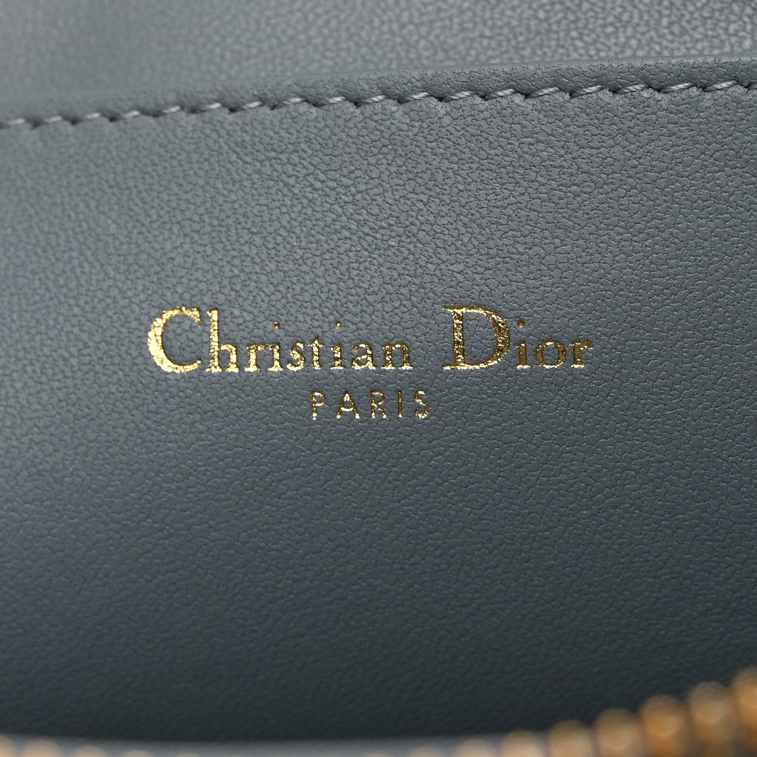 Christian Dior Supple Calfskin Cannage Large Caro Daily Pouch Cloud Blue 6 of 7