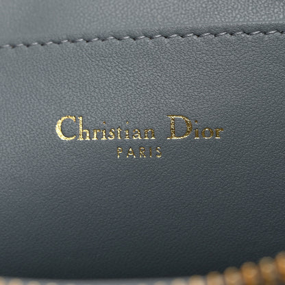 Christian Dior Supple Calfskin Cannage Large Caro Daily Pouch Cloud Blue 6 of 7