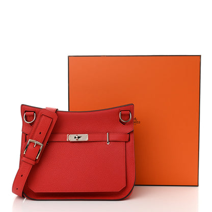 Hermes Taurillon Clemence Jypsiere 28 Rouge Casaque 12 of 12