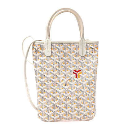 Goyard Goyardine Poitiers Claire Voie Tote White Yellow 1 of 8