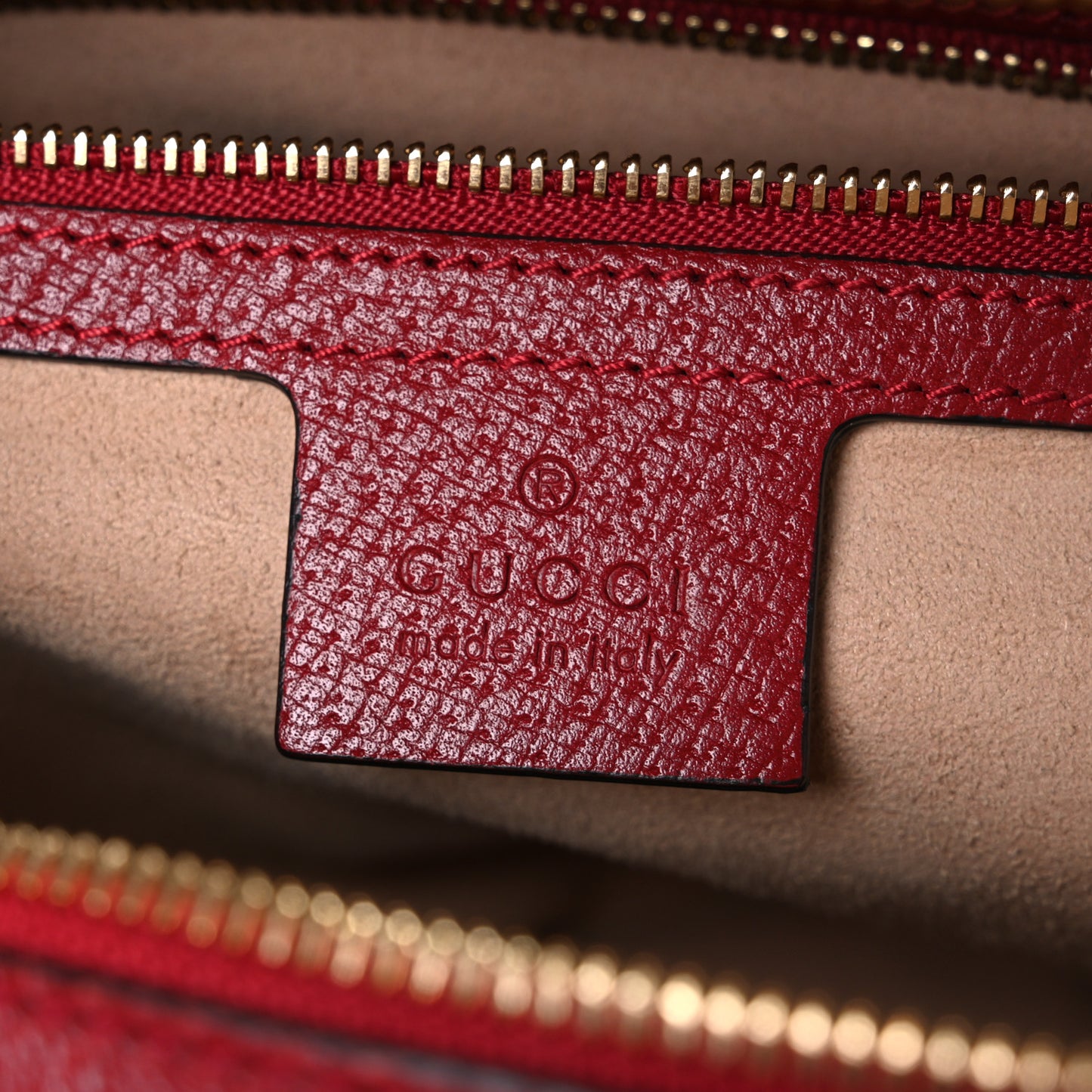 GG Supreme Monogram Flora Web Small Ophidia Top Handle Shoulder Bag Hibiscus Red