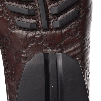 Gucci Guccissima Mens Penny Driver Loafers 9 Chocolate 7 of 12