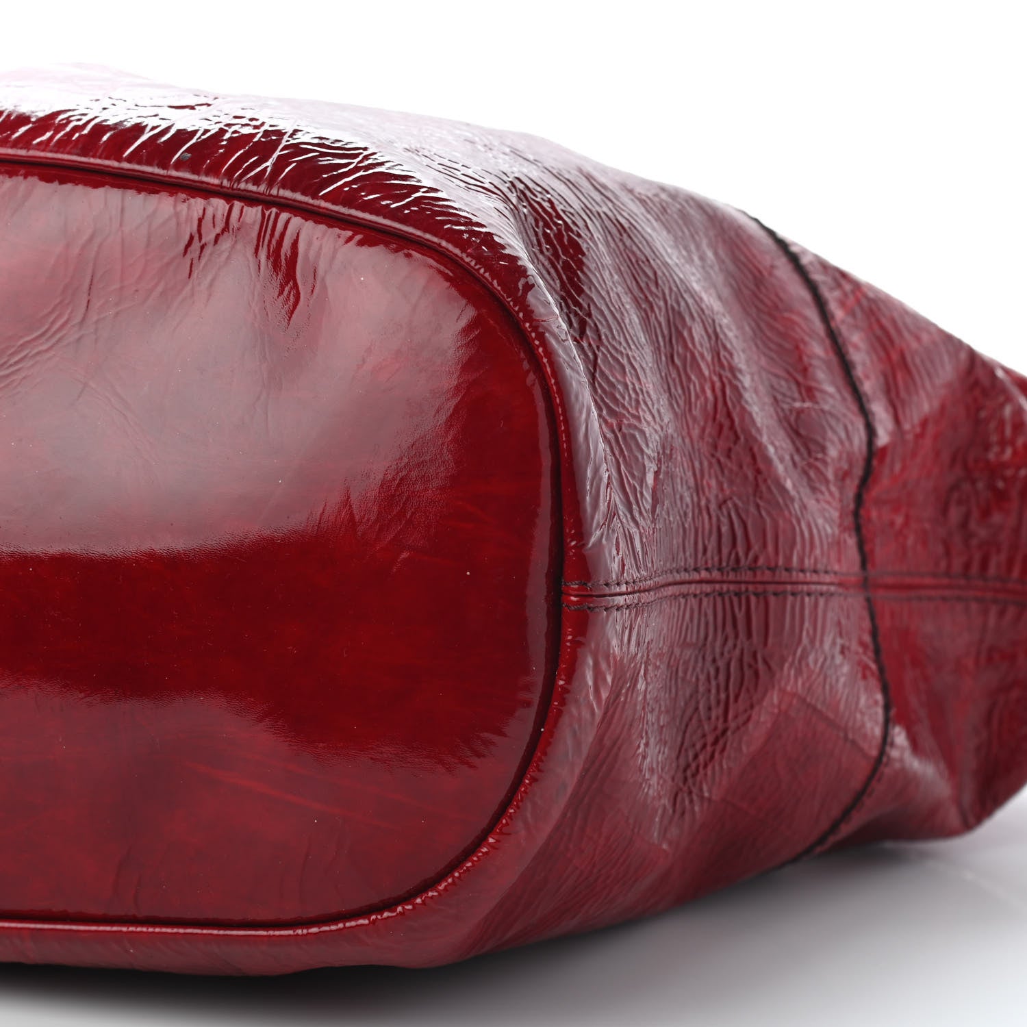 Givenchy Crinkled Patent Calfskin Medium Nightingale Red 8 of 11