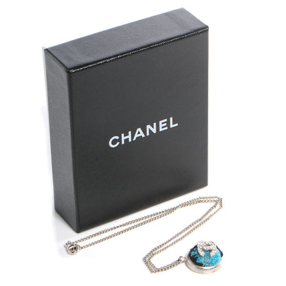 Chanel Crystal CC Tweed Necklace 5 of 5