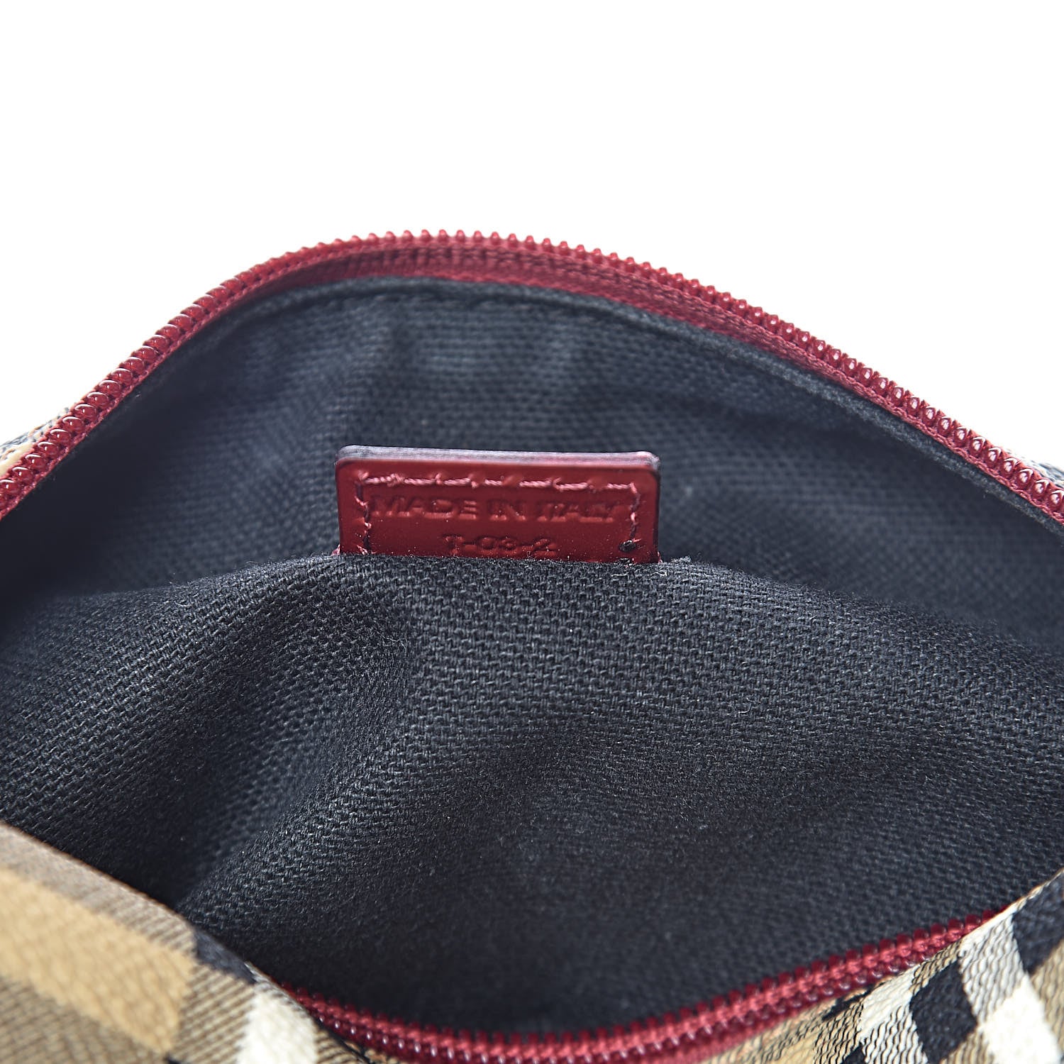 Burberry Haymarket Check Small Bag Red 7 of 10