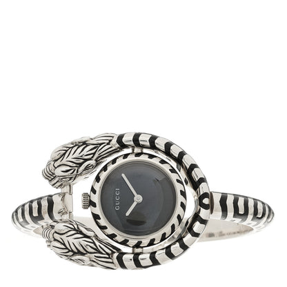 Gucci Sterling Silver Black Mother of Pearl 23mm Dionysus Quartz Watch 2 of 5