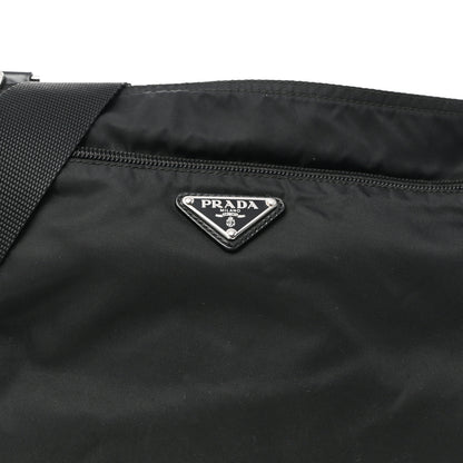 Prada Nylon Vela Flat Messenger Bag Black 8 of 10