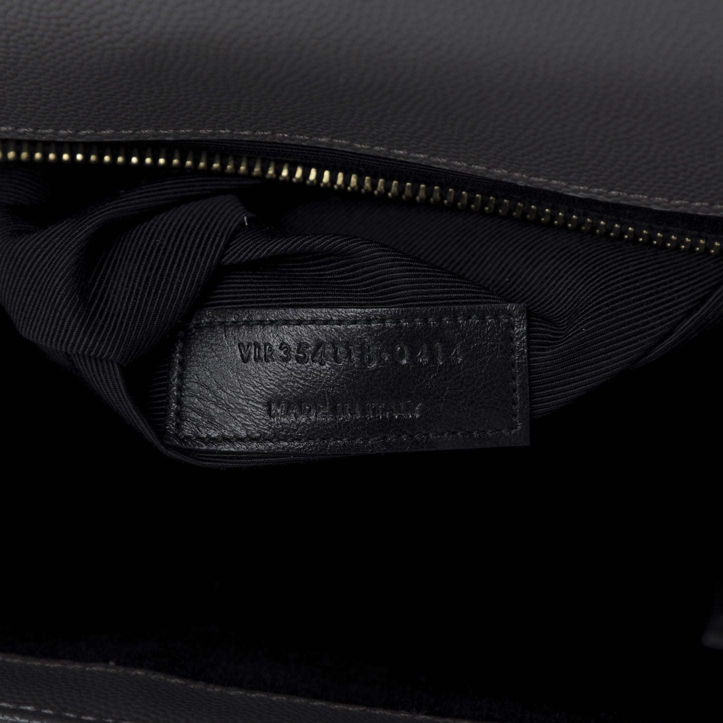 Grain De Poudre Matelasse Chevron Large Monogram Satchel Earth