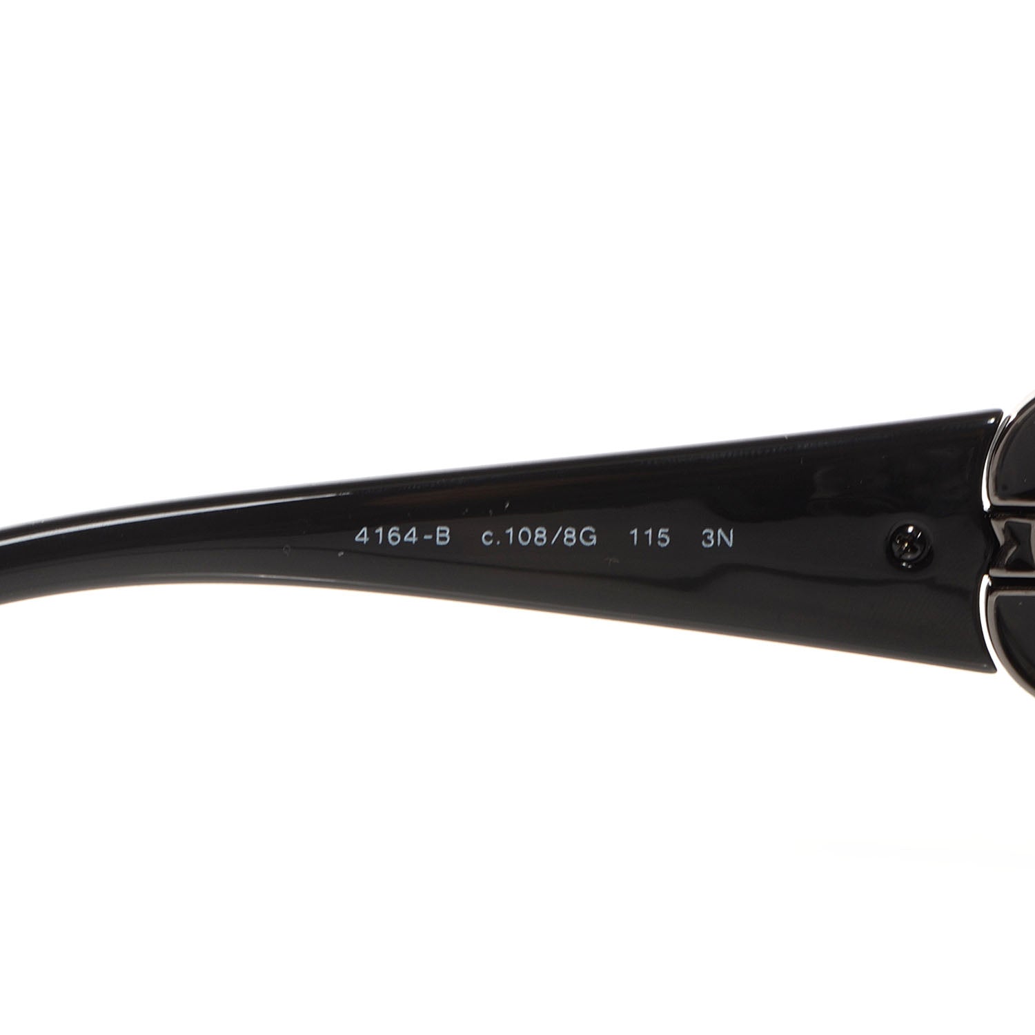 Chanel Swarovski Crystal Camellia CC Sunglasses 4164-B Black 6 of 6