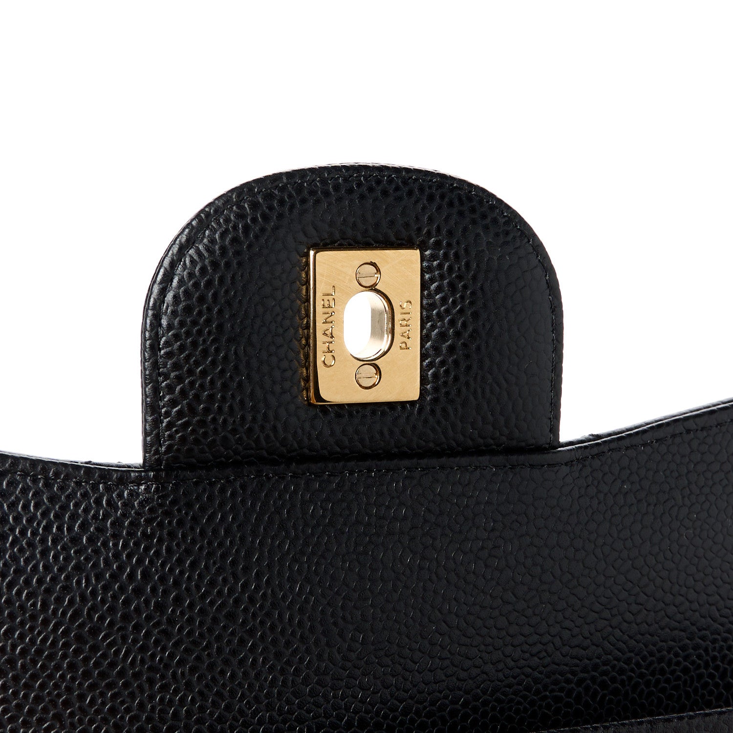 Chanel Caviar Quilted Jumbo Double Flap Black 7 of 12