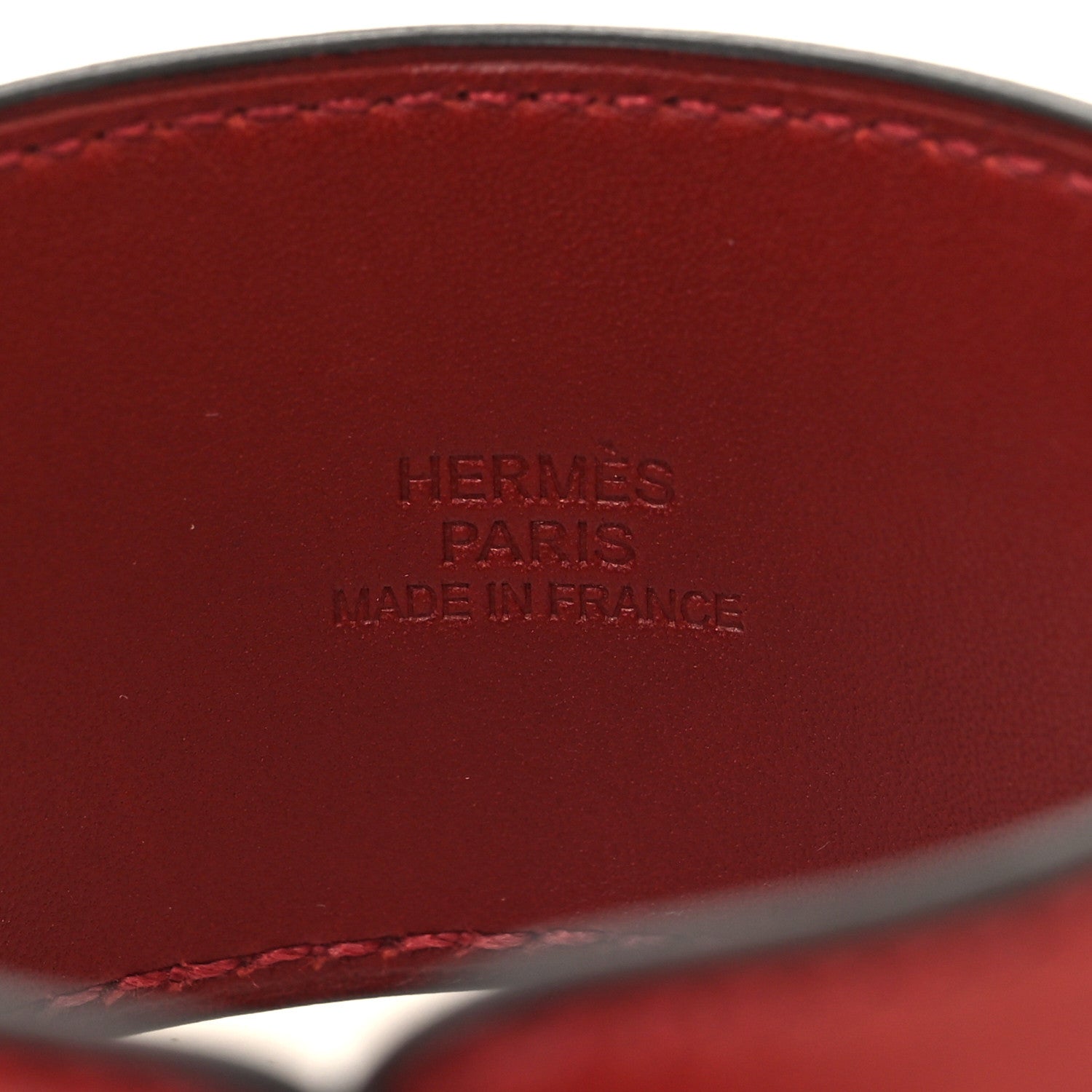 Hermes Tadelakt Astral Extra Large Bracelet Rouge Vif 4 of 5