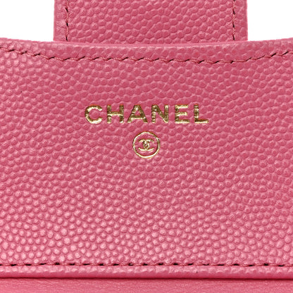 Chanel Caviar Quilted Compact Flap Wallet Pink 6 of 8