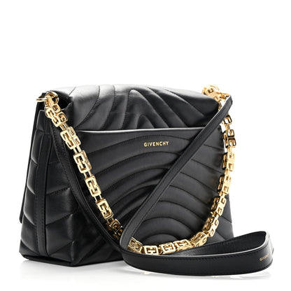Givenchy Calfskin Quilted Medium 4G Shoulder Bag Black 3 of 13