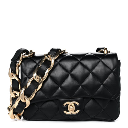 Chanel Lambskin Quilted Small Funky Town Flap Black 1 of 15