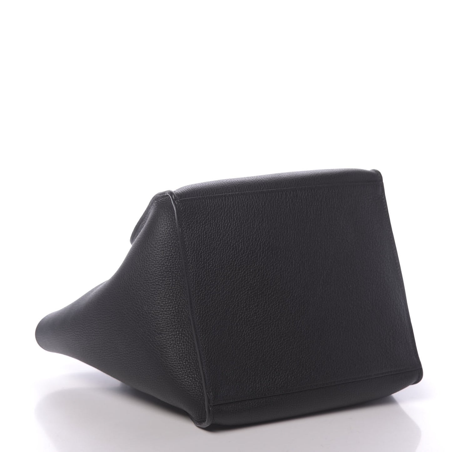 Supple Grained Calfskin Small Big Bag Black