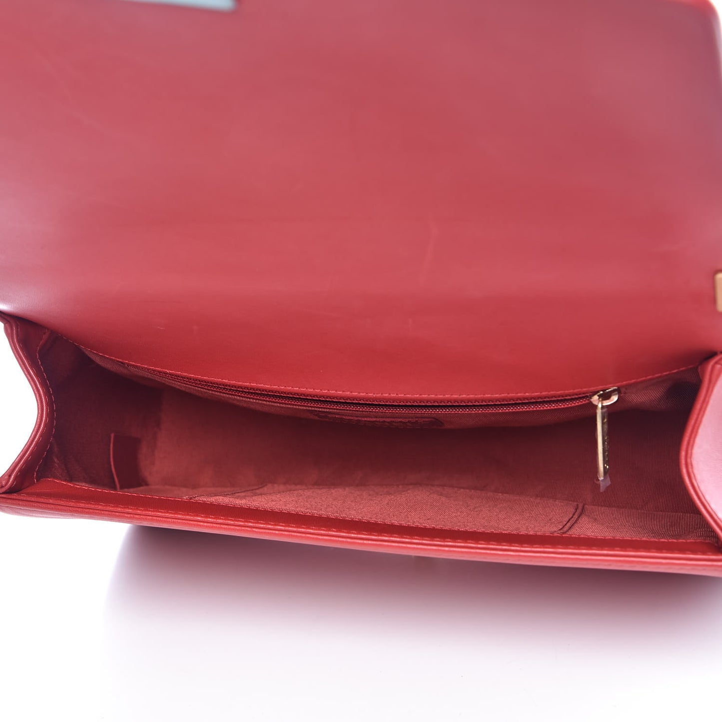 Lambskin Quilted New Medium Boy Flap Red