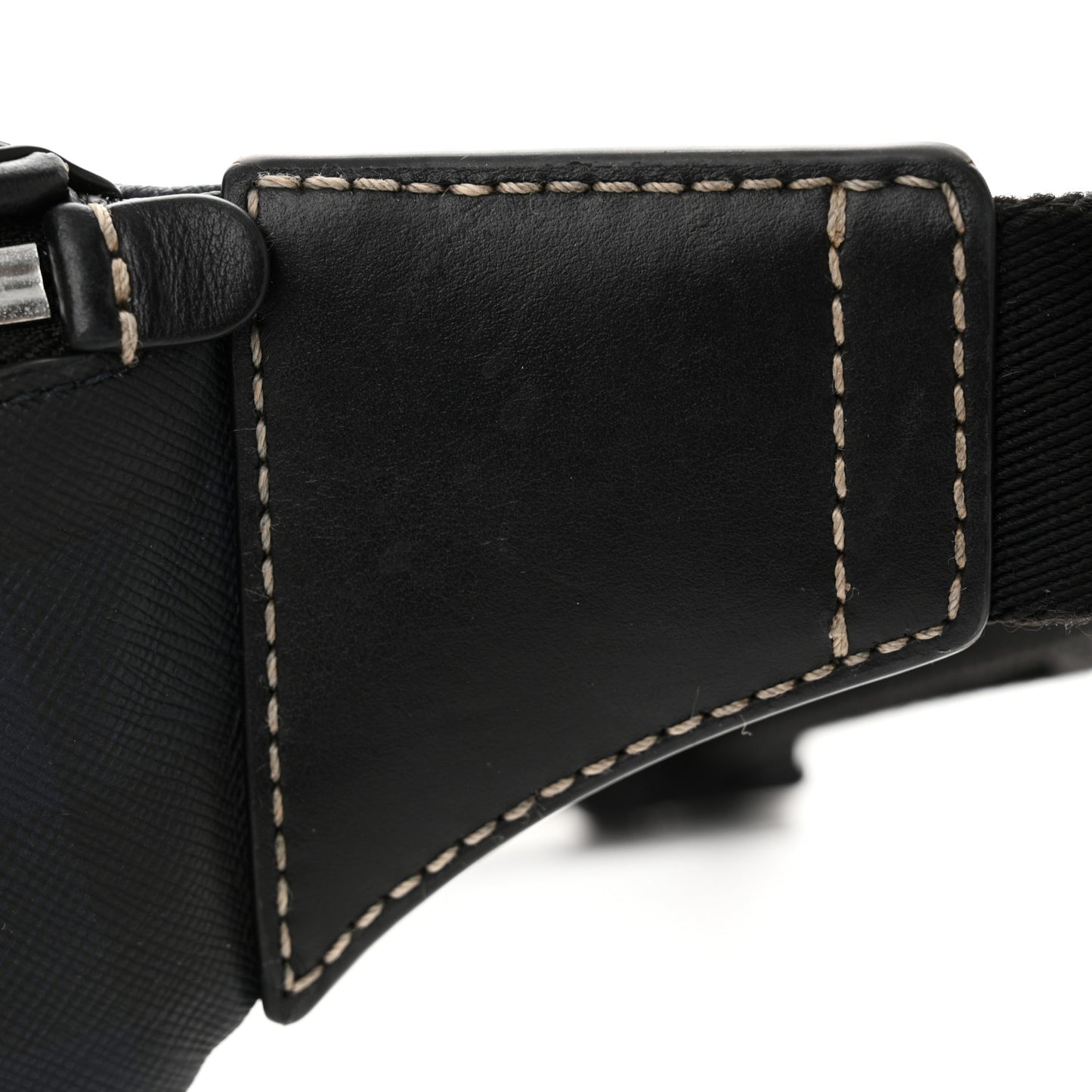 E-canvas Check Cason Mini Bum Bag Navy Blue