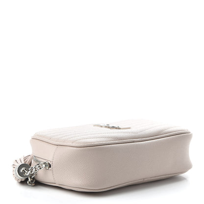 Saint Laurent Grain De Poudre Matelasse Monogram Mini Lou Camera Bag Pale Blush 4 of 11