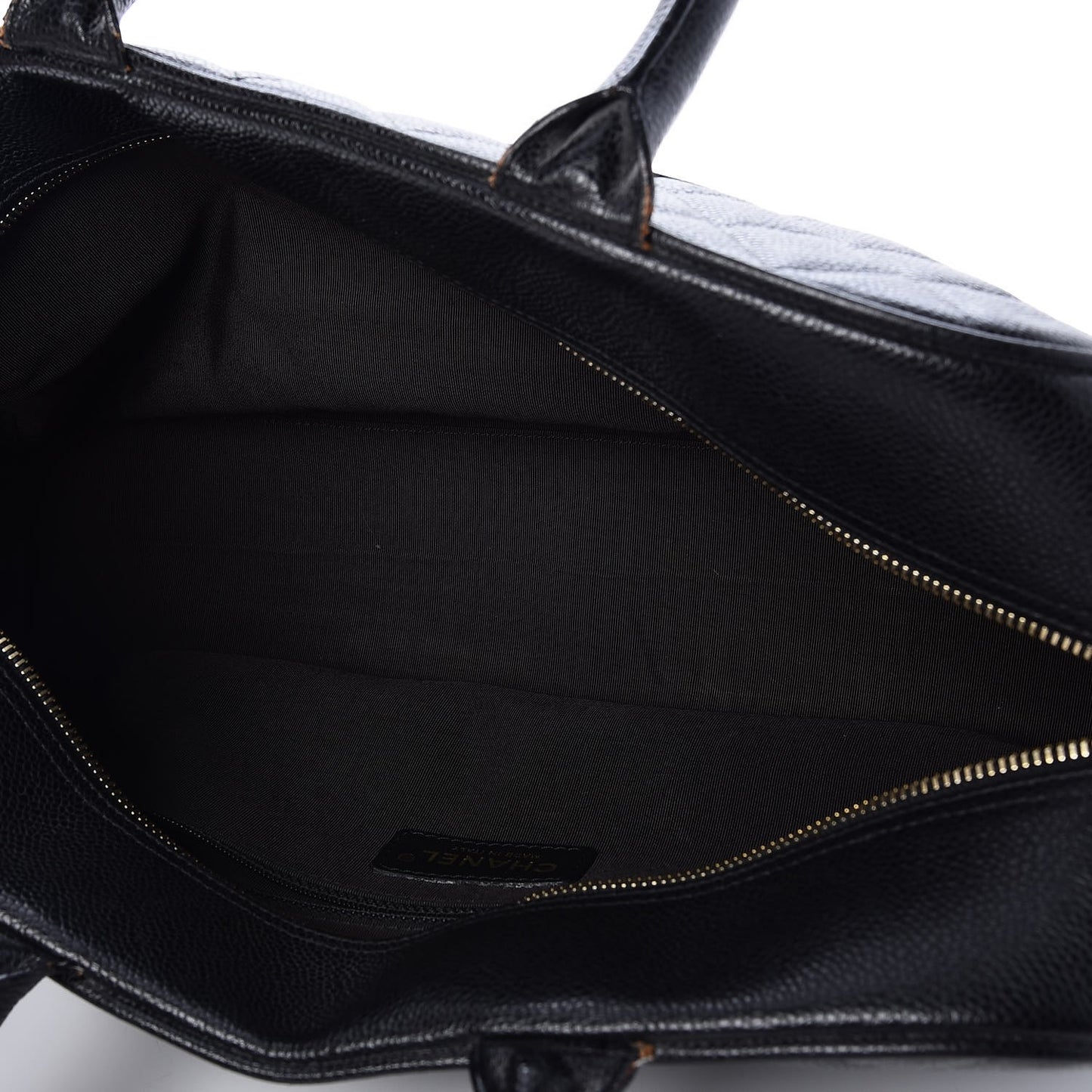 Caviar Quilted Large Bowler Black