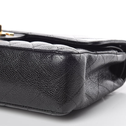 Chanel Caviar Quilted Medium Double Flap Black 14 of 19