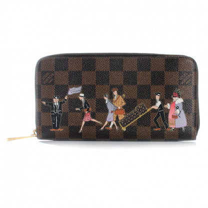 Louis Vuitton Damier Ebene Illustre Zippy Wallet Violet 1 of 9