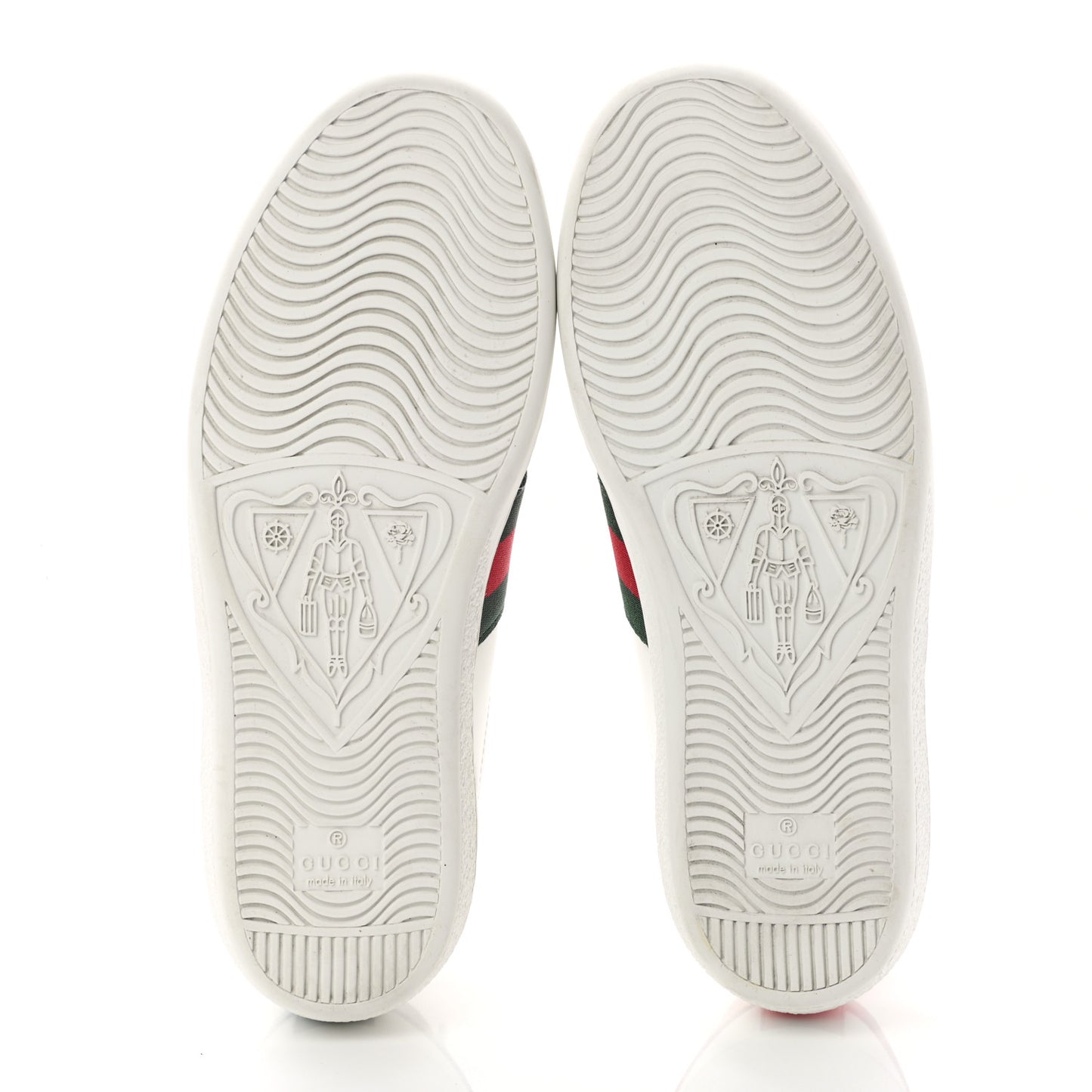 Calfskin Ayers Bee Embroidered Womens Ace Sneakers 35 White Green