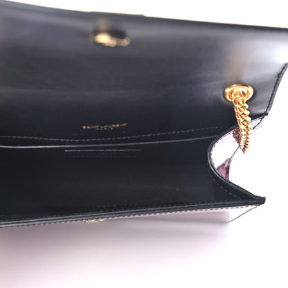 Saint Laurent Patent Glitter Small Monogram Kate Bright Fuchsia 4 of 4