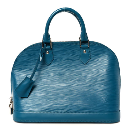 Louis Vuitton Epi Alma PM Cyan 1 of 10